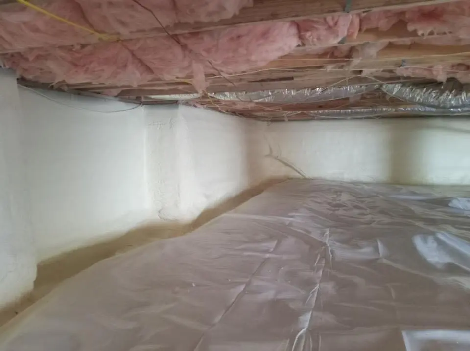Crawl space encapsulation with closed-cell spray foam for Roof Maintenance in Cold Springs